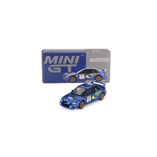 MINI GT 00975-L SUBARU IMPREZA S5 WRC98 #3 C.McRae 3rd Rally Monte-Carlo 1998 1:64