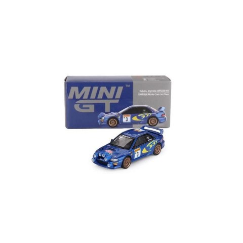 MINI GT 00975-L SUBARU IMPREZA S5 WRC98 #3 C.McRae 3rd Rally Monte-Carlo 1998 1:64