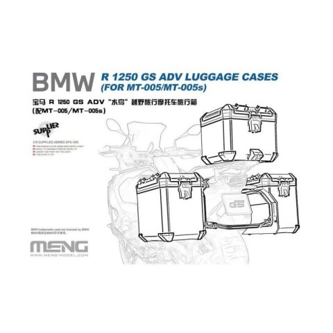 Meng SPS-091 BMW R 1250 GS ADV Luggage Cases (For MT-005/MT-005s)