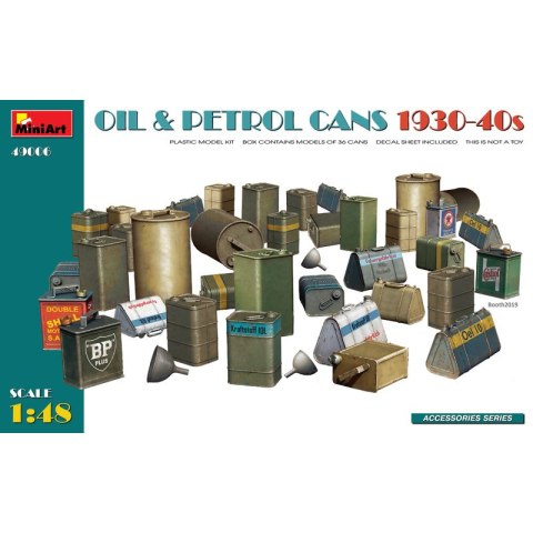 Mini Art 49006 Oil & Petrol Cans 1930-40s