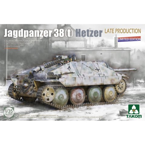 Takom 2172X Jagdpanzer 38(t) Hetzer Late Production LIMITED EDITION