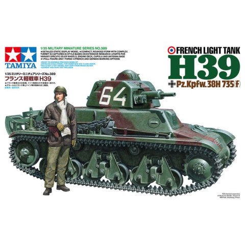 Tamiya 35389 1/35 French Light Tank H39 Pz.Kpfw.38H 735(f)