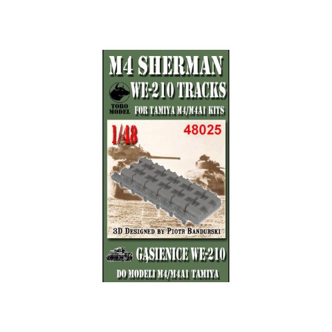 Toro 48025 1/48 M4 Sherman Gąsienice WE-210 Tamiya