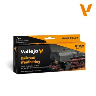 Vallejo 70264 Effects Color Set Railroal Weathering (8 x 18 ml)