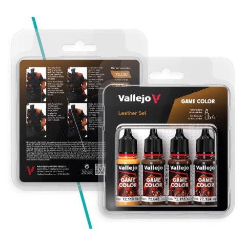 Vallejo 72385 Game Color Leather Set (72042, 72110, 72115, 72124)