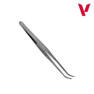 Vallejo T12009 Curved Tip Stainless Steel Tweezers (175 mm)