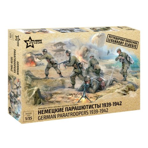 Zvezda 3628 German Paratroopers 1939-42 1/35