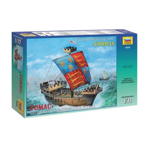 Zvezda 9038 English Medieval Ship Thomas 1/72