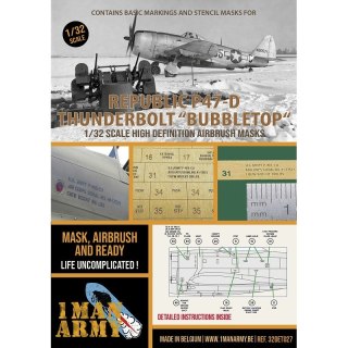 1 Man Army 32DET027 Republic P47-D Thunderbolt "Bubbletop"