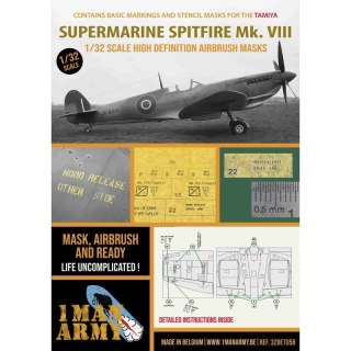 1 Man Army 32DET058 Supermarine Spitfire Mk VIII (Tamiya)