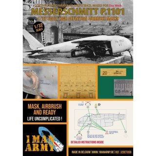 1 Man Army 32DET059 Messerschmitt P.1101 (Das Werk)