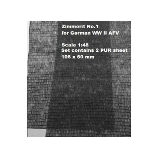 AML O4806 Zimmerit No.1 - 2 Sheet 106 x 60 mm (1:48)