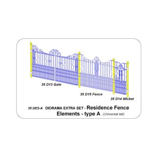 Aber 35 DES-A Residence Fence Elements - Type A