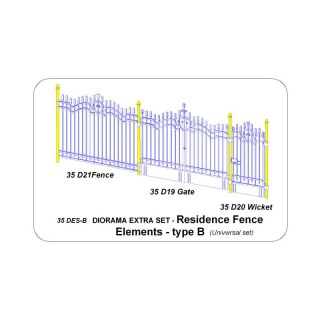 Aber 35 DES-B Residence Fence Elements - Type B