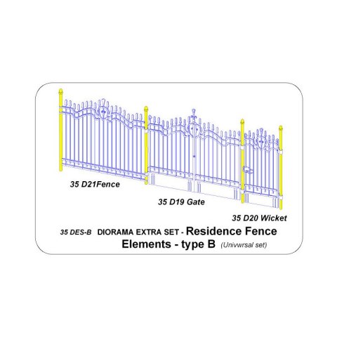Aber 35 DES-B Residence Fence Elements - Type B