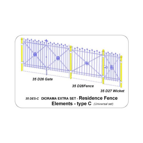Aber 35 DES-C Residence Fence Elements - Type C