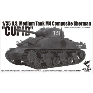 Asuka 35-051 1/35 U.S. Medium Tank M4 Composite Sherman "Cupid"