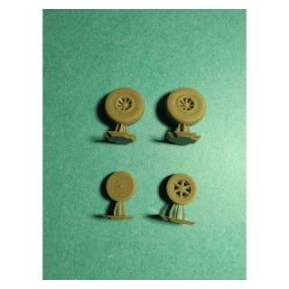 Fly ARTA010 F7F Tigercat Set Wheels with Tread