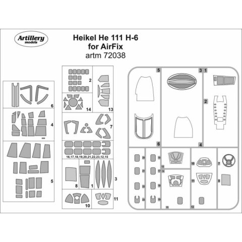 Fly ARTM72038 Heinkel He 111 H-6 for Airfix