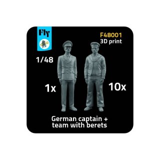 Fly F48001 1x German captain + 10x sailor with berets