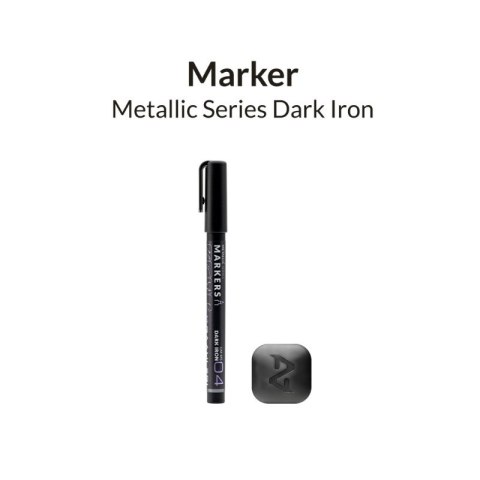 Gaahleri GM-MS04 Metallic Series Markers Dark Iron