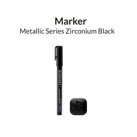 Gaahleri GM-MS06 Metallic Series Markers Zirconium Black