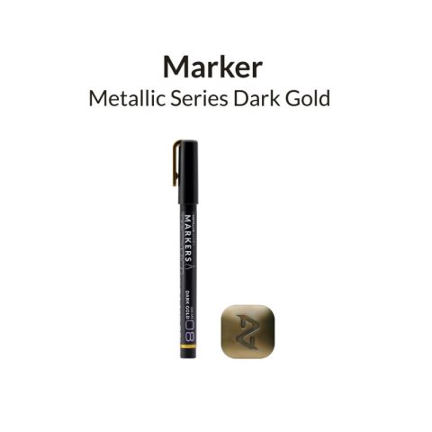Gaahleri GM-MS08 Metallic Series Markers Dark Gold