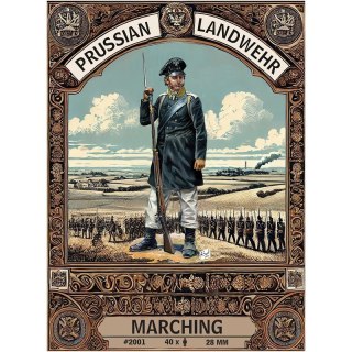 HaT 2001 Prussian Landwehr Marching (28 mm, 40 pcs)
