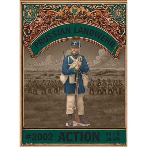 HaT 2002 Prussian Landwehr Action (28 mm, 40 pcs)