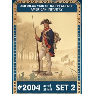 HaT 2004 American War of Independence American Infantry Set 2 (28 mm, 40 pcs)