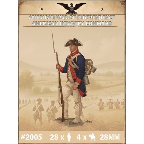 HaT 2005 American War of Independence American Infantry Command (28 mm, 32 pcs)
