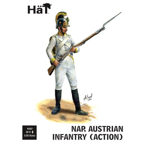 HaT 9327 Nap. Austrian Infantry (Action) 1/32 (18 pcs)