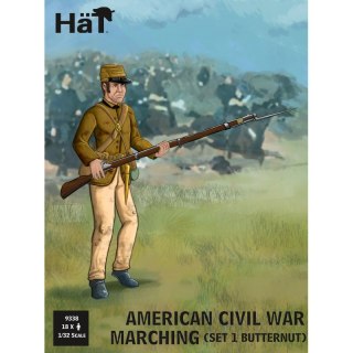 HaT 9338 American Civil War Marching (Set 1 Butternut) 1/32 (18 pcs)