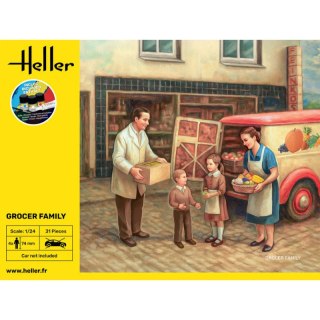 Heller 58758 Starter Kit - Grocer Family 1/24