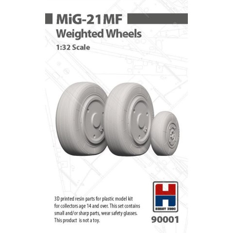 Hobby 2000 90001 MiG-21 MF Weighted Wheels
