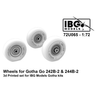 IBG 72U065 Wheels for Gotha Go 242B-2 & 244B-2 3D Printed Set