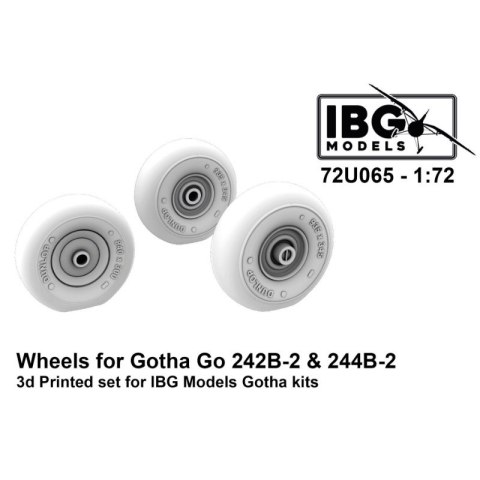 IBG 72U065 Wheels for Gotha Go 242B-2 & 244B-2 3D Printed Set