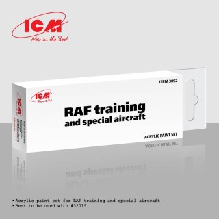 ICM 3092 Acrylic Paints Set for RAF Training and Special Aircraft