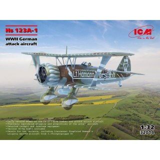 ICM 32014 Hs 123A-1 WWII German Attack Aircraft