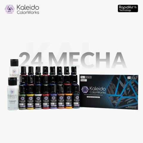 Kaleido 48696 24 Color Mecha Set Gloss 20 ml (26 pcs)