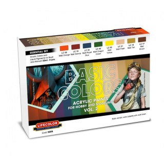 Lifecolor Sets LIFES05 Essential Set Basic Colors Vol. 2
