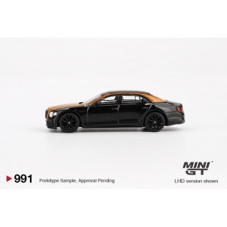 MINI GT 00991 BENTLEY FLYING SPUR 2024 Orange Flame/Onyx