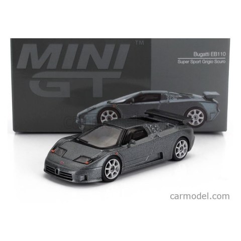 MINI GT 01002 BUGATTI EB110 SUPER SPORT 1995 Grigio Scuro 1:64