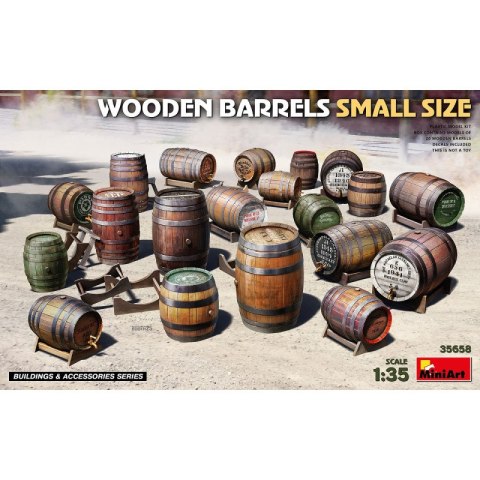 Mini Art 35658 Wooden Barrels Small Size