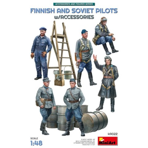 Mini Art 49022 Finnish and Soviet Pilots w/ Accessories