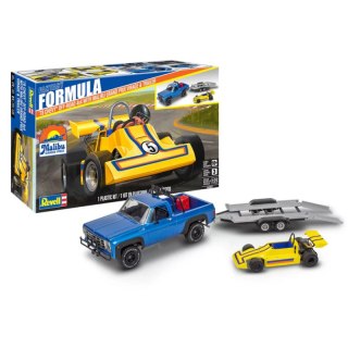 Monogram 4581 1978 Chevy Off-Road 4x4 w/ Malibu Grand Prix Virage & Trailer 1/25