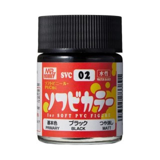 Mr.Hobby SVC-02 Soft Vinyl Color Black (18 ml)