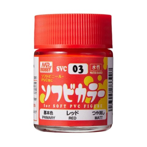 Mr.Hobby SVC-03 Soft Vinyl Color Red (18 ml)
