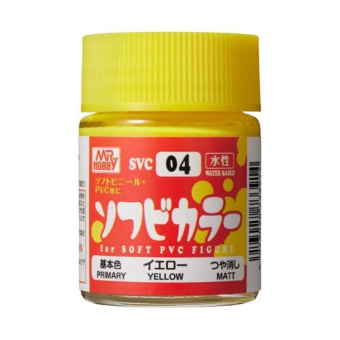 Mr.Hobby SVC-04 Soft Vinyl Color Yellow (18 ml)