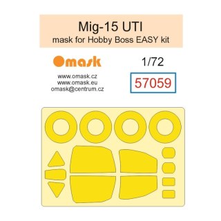 Omask 57059 1/72 Mig-15 UTI Mask (for Hobby Boss Easy kit)